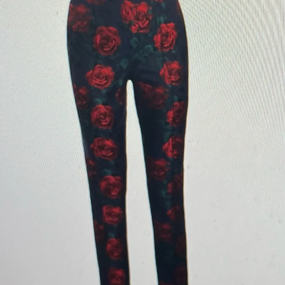 ETCETERA by Carlisle, NWT, Rose garden pants, navy, blue,‎ red and green size 10 - Picture 5 of 5